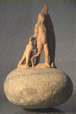 Familie Stein und Holz 25 cm