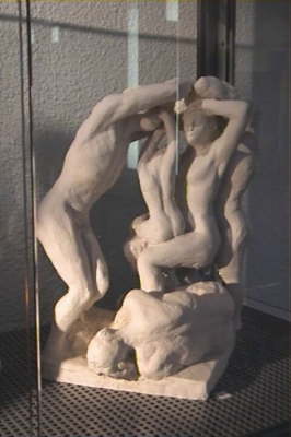 Figurengruppe Ton 35 cm