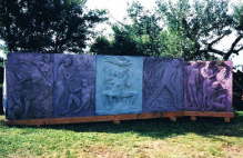 Zement Reliefs 8 x 2,20 m